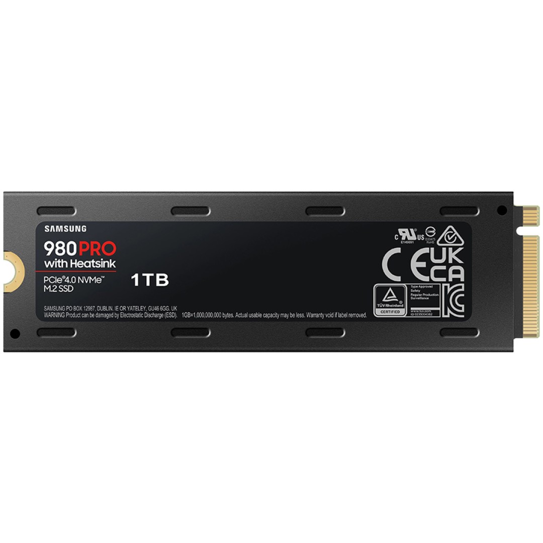 Disk SSD M.2 NVMe PCIe 4.0 1TB Samsung 980 PRO MLC 2280 s hladilnikom 7000/5000MB/s (MZ-V8P1T0CW)