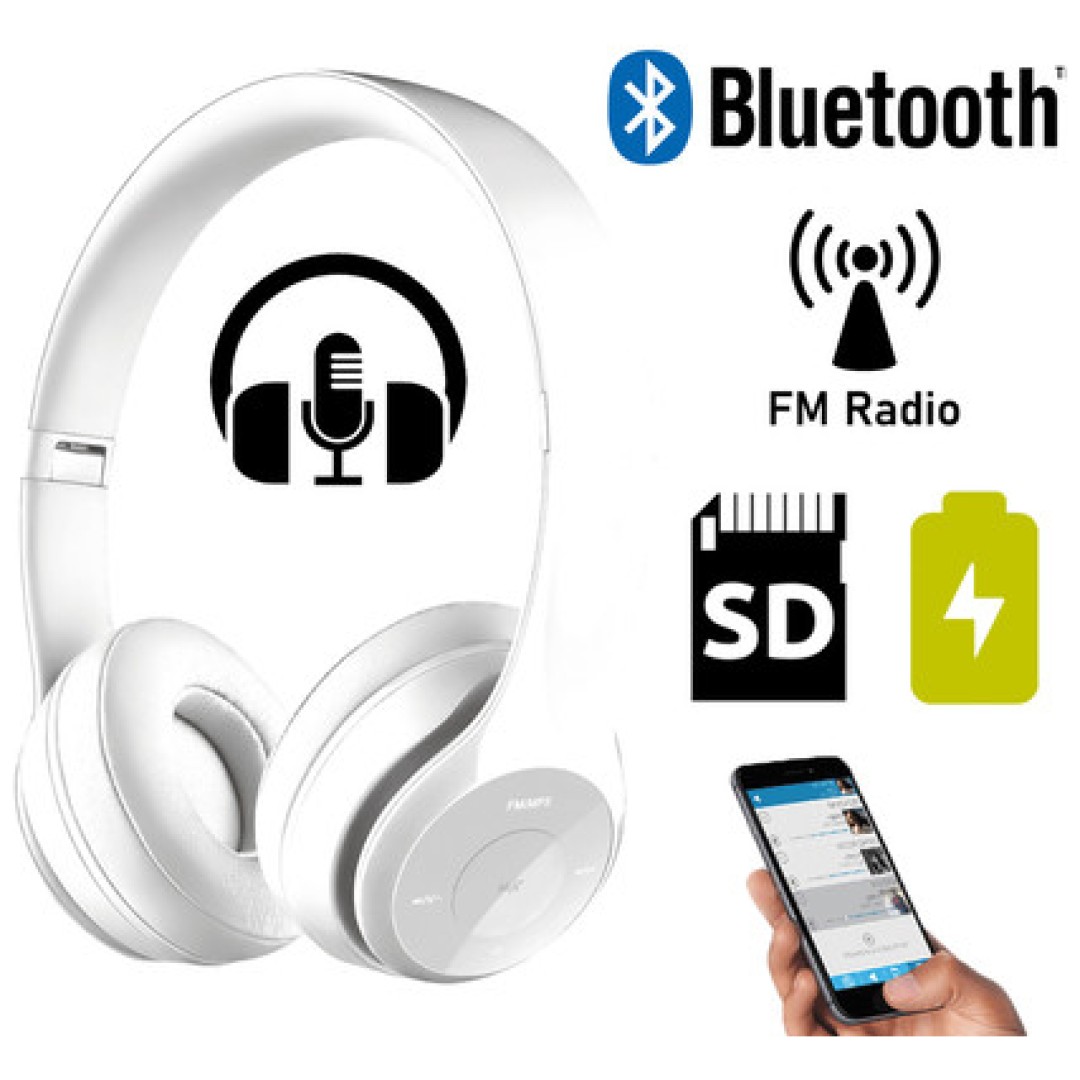 PLATINET/Freestyle FH0915W naglavne Bluetooth slušalke + mikrofon