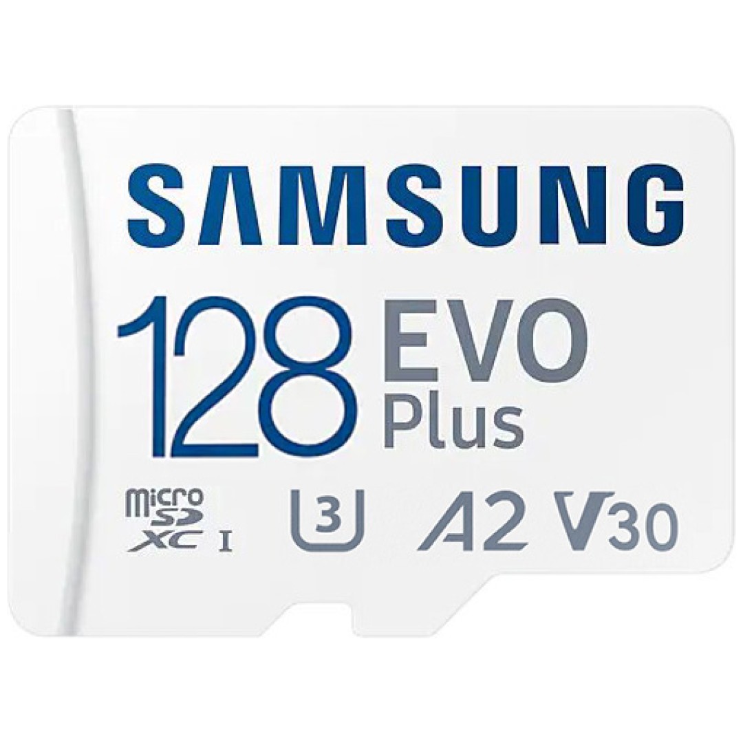 Spominska kartica SDXC-micro 128GB Samsung  EVO Plus 130MB/s U3 V30 UHS-I (MB-MC128KA/EU) +adapter