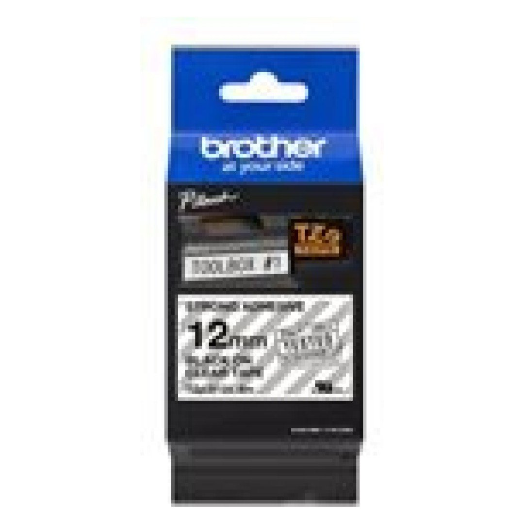 BROTHER TZES131 Black/Clear 12mm 8m