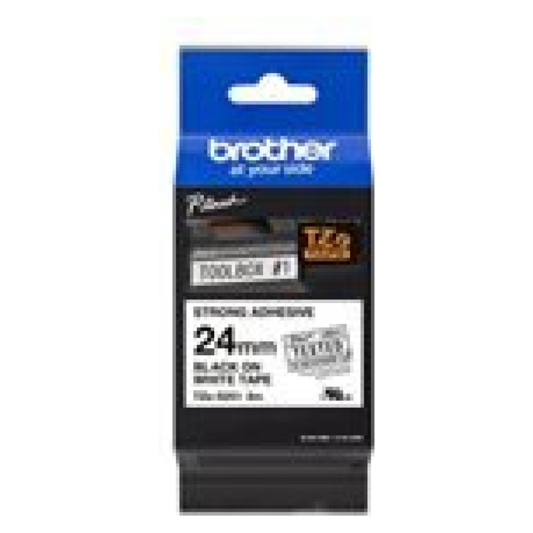 BROTHER TZES251 strong bk/wh 24mm 8m