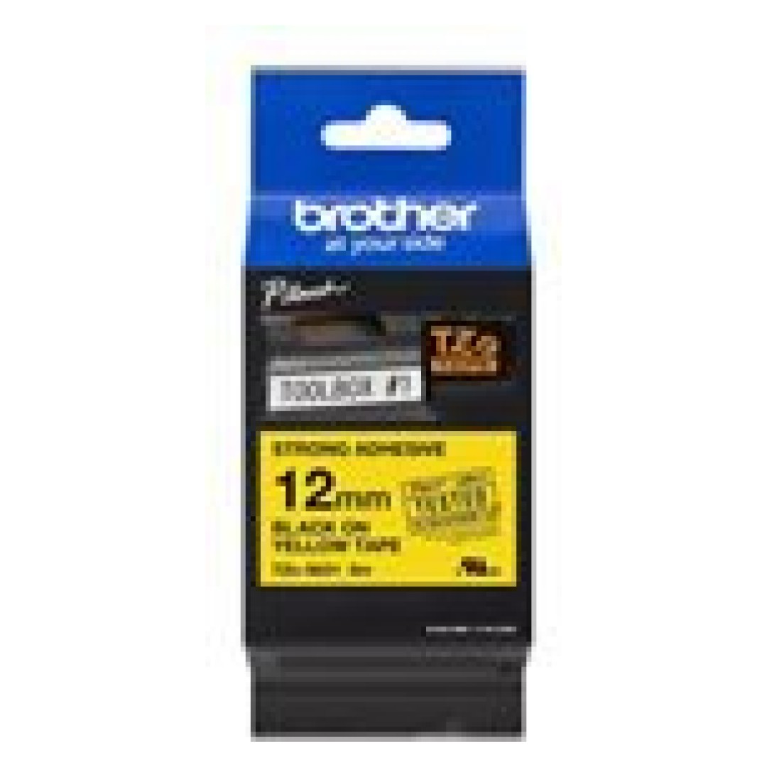 BROTHER TZES631 strong bk/yellow 12mm 8m