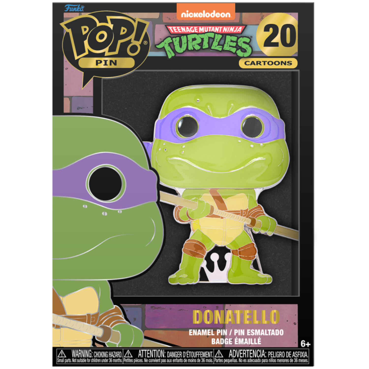 FUNKO POP PIN: TEENAGE MUTANT NINJA TURTLES - DONATELLO