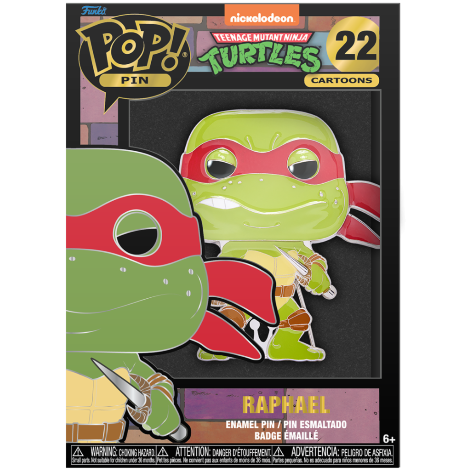 FUNKO POP PIN: TEENAGE MUTANT NINJA TURTLES - RAPHAEL