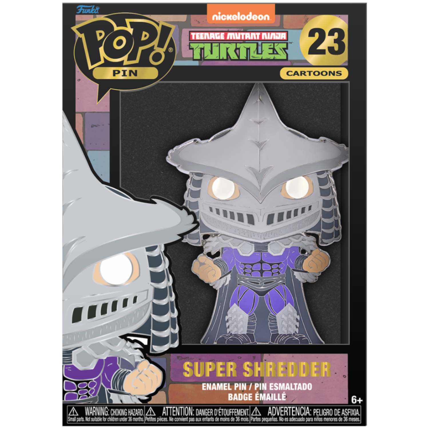 FUNKO POP PIN: TEENAGE MUTANT NINJA TURTLES - SUPER SHREDDER