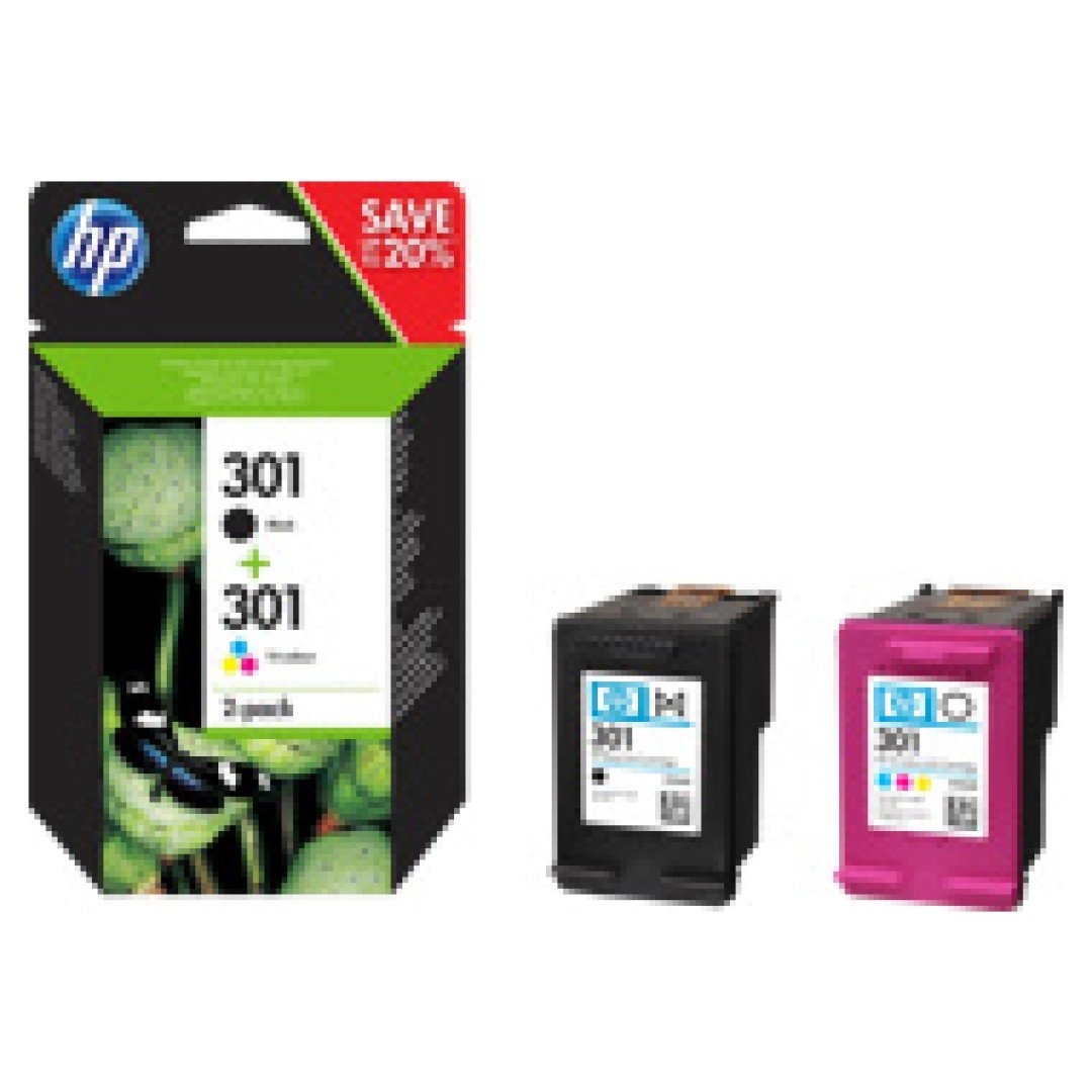 HP 301 Ink Cartridge Combo 2-Pack