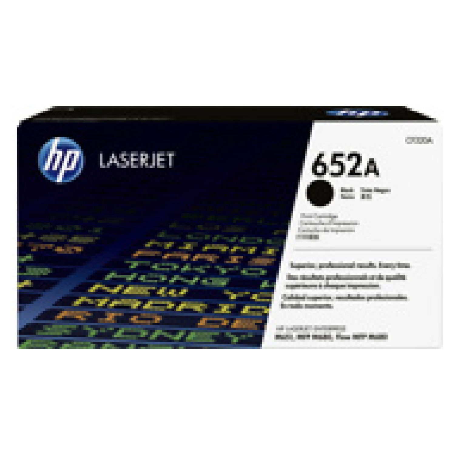 HP 652A Black toner cartridge