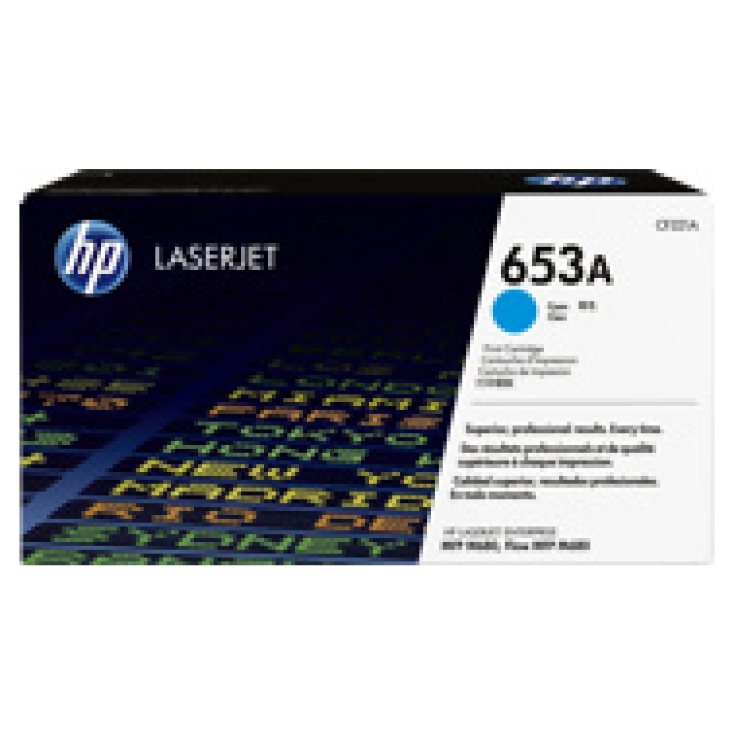 HP 653A Cyan toner cartridge