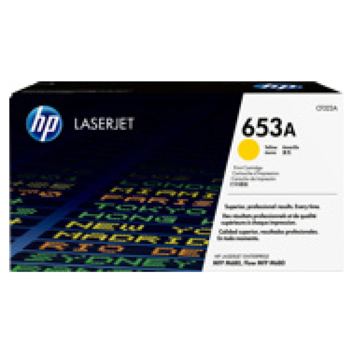 HP 653A Yellow toner cartridge