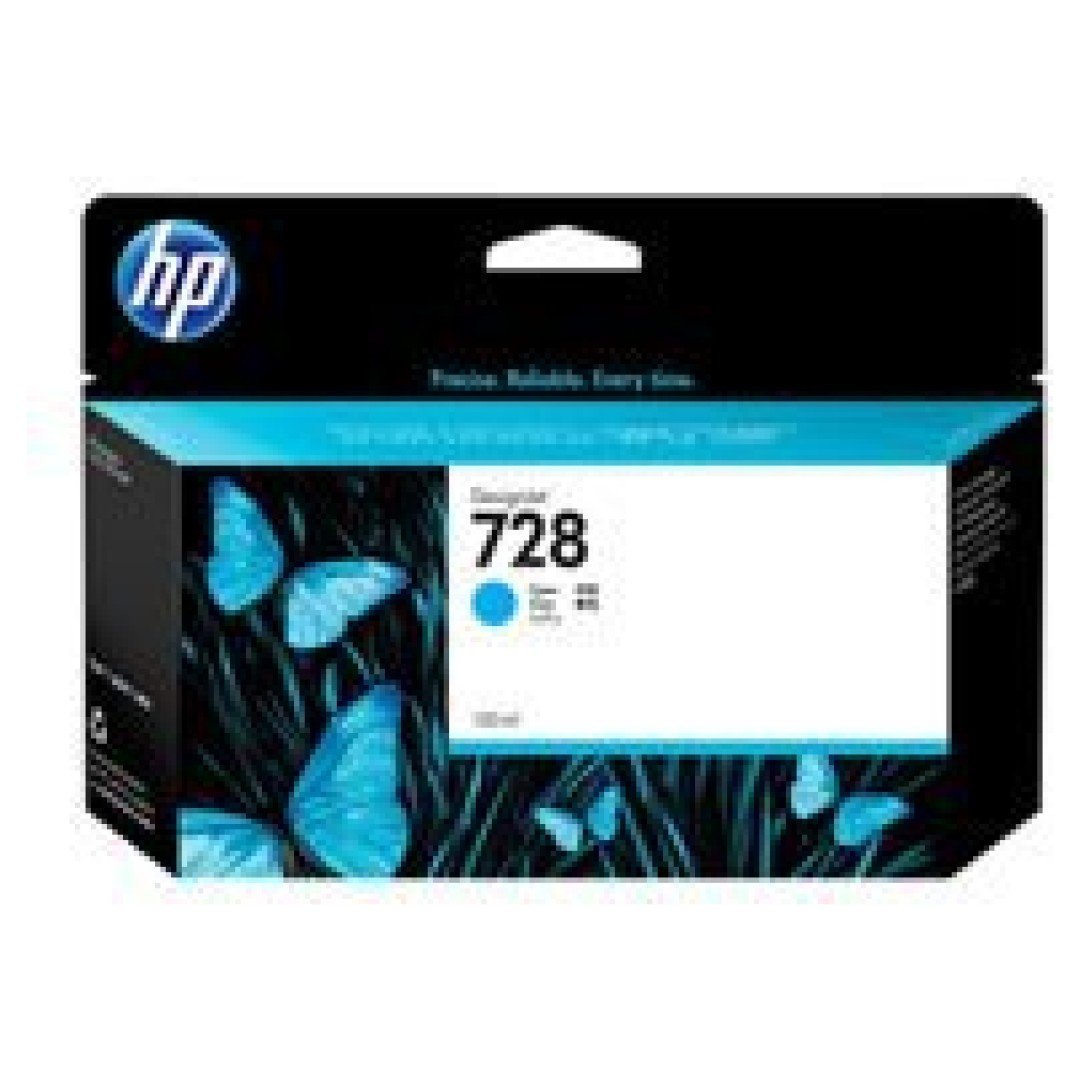 HP 728 130-ml Cyan Ink Cartridge