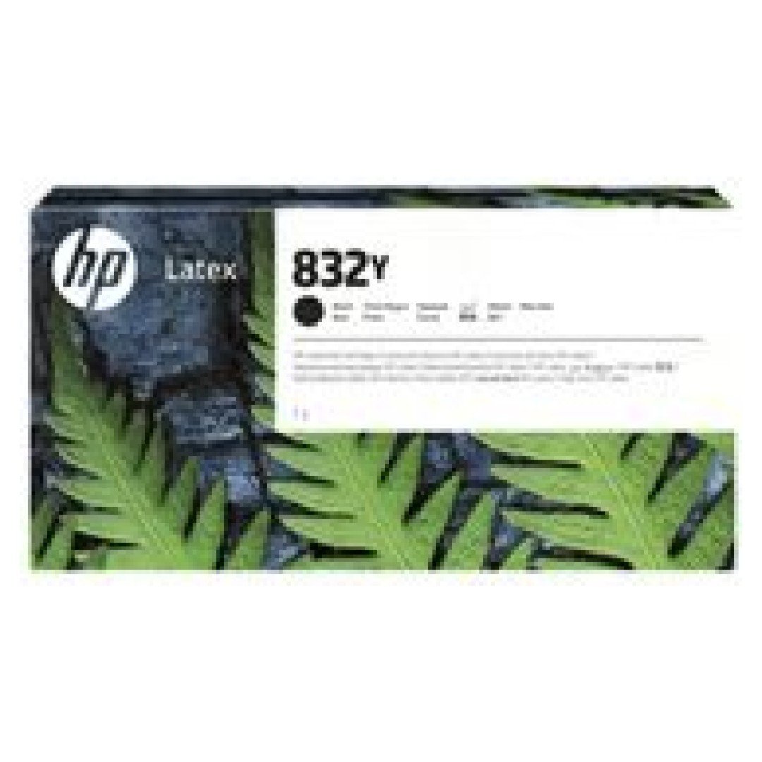 HP 832Y 1L Black Latex Ink Crtg