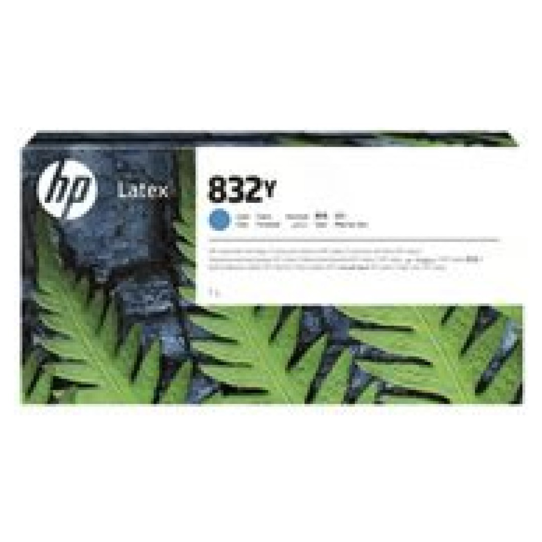 HP 832Y 1L Cyan Latex Ink Crtg