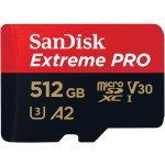 Spominska kartica SDXC-Micro 512GB Sandisk Extreme Pro 200MB/s/140MB/s U3 V30 UHS-I +adapter (SDSQXCD-512G-GN6MA)