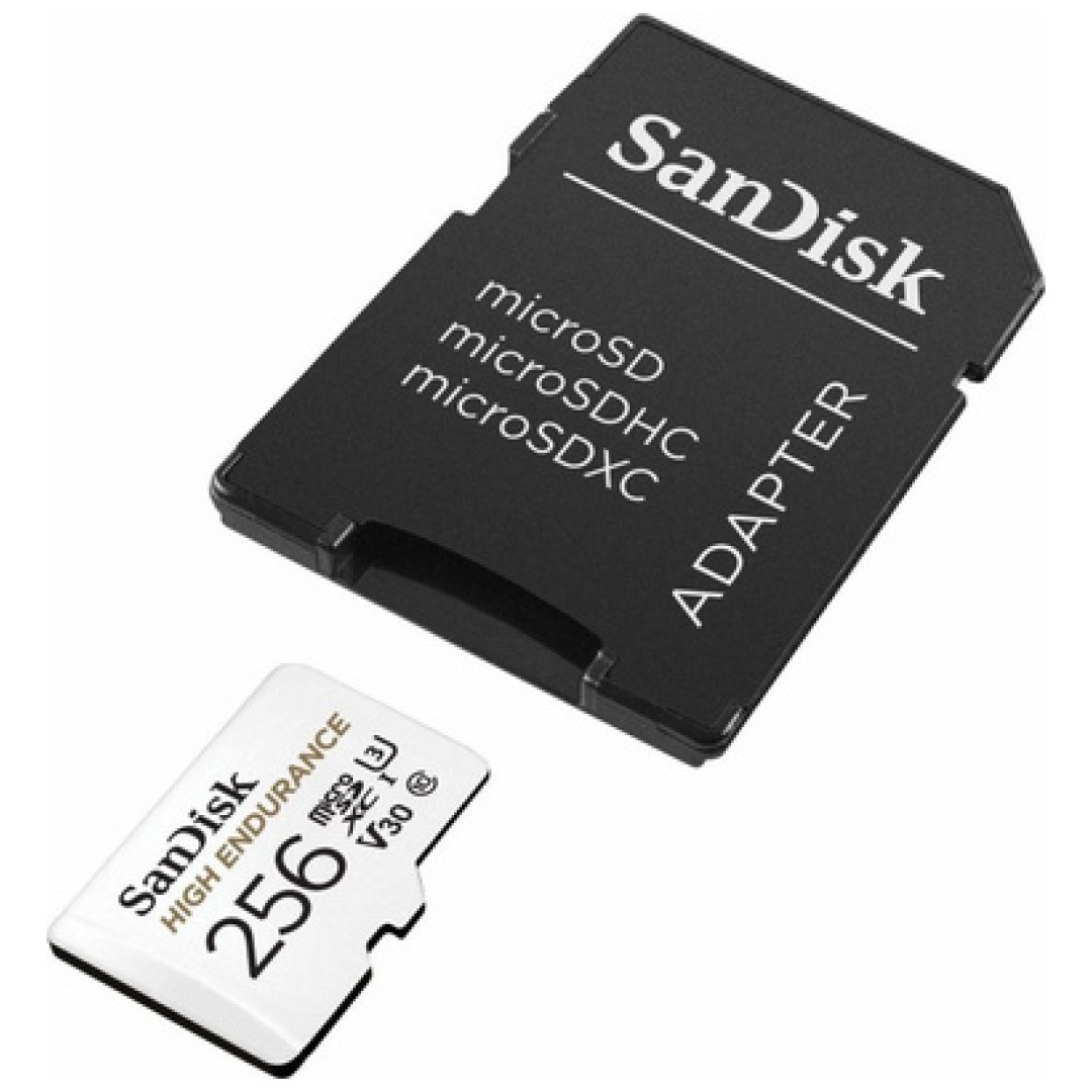 SanDisk High Endurance video microSDHC 256GB + SD Adapter Full HD / 4K video