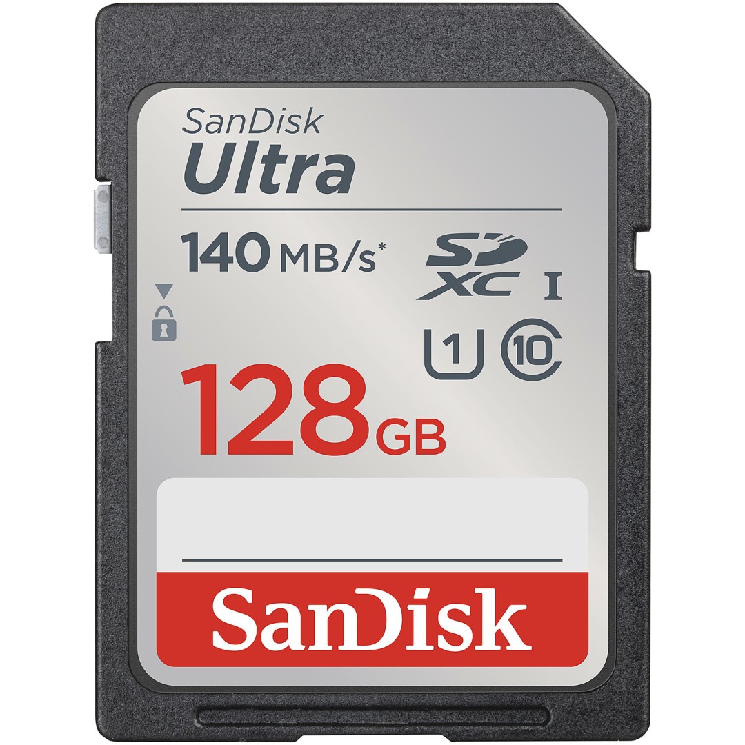 Spominska kartica SDXC 128GB Sandisk Ultra 140MB/s U1 UHS-I (SDSDUNB-128G-GN6IN)