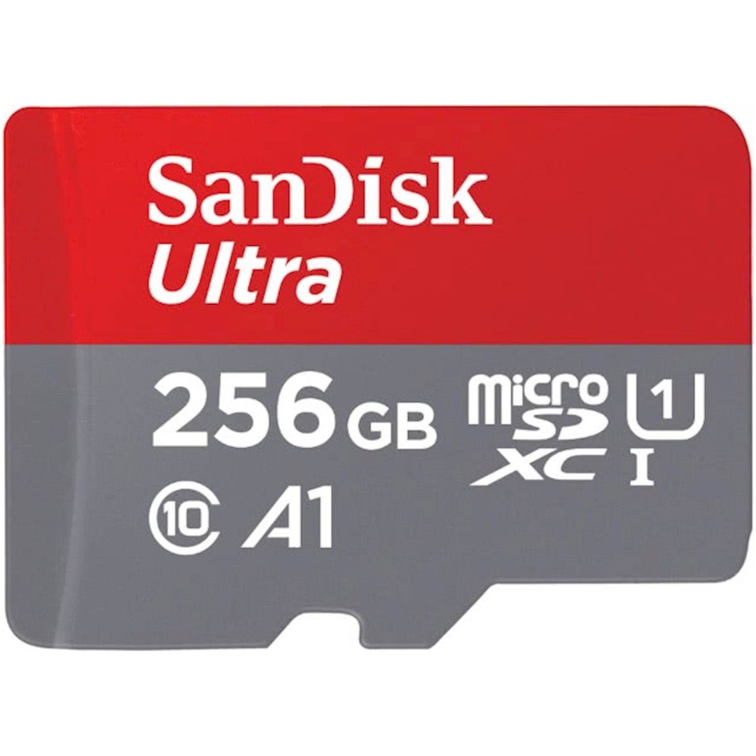 SanDisk Ultra microSDXC 256GB + SD Adapter 150MB/s A1 Class 10 UHS-I