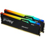 KINGSTON Fury Beast 64GB (2x32GB) 5600MT/s DDR5 CL40 XMP KF556C40BBAK2-64 RGB ram pomnilnik