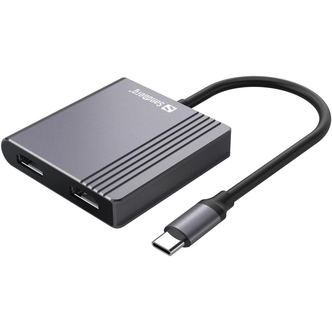 Sandberg USB-C 2xHDMI + USB + Power Delivery priklopna postaja za 2 monitorja