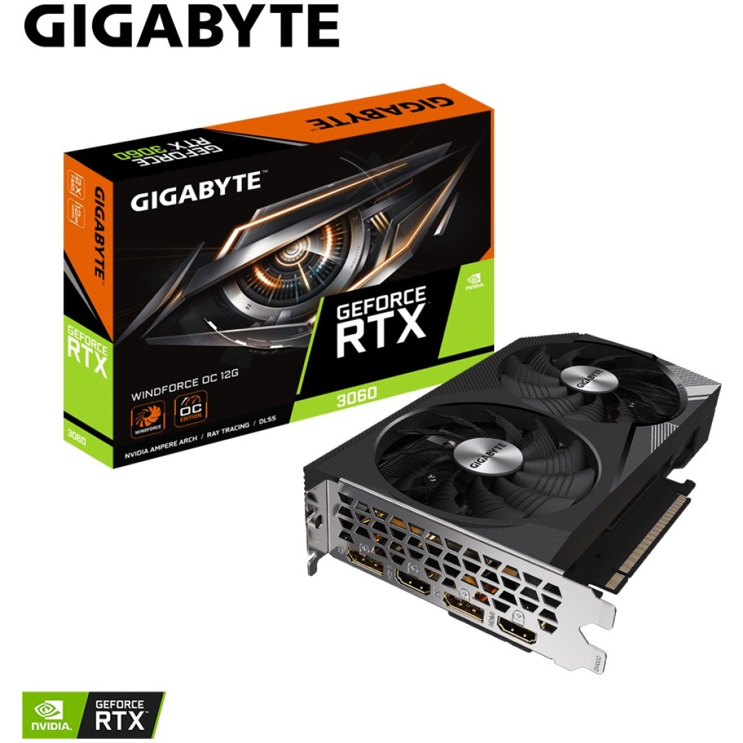 Grafična kartica GIGABYTE GeForce RTX 3060 WINDFORCE OC 12G