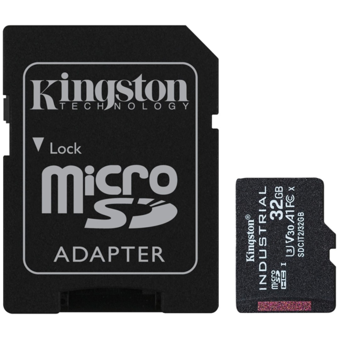 KINGSTON Industrial microSD 32GB Class10 UHS-I adapter (SDCIT2/32GB) spominska kartica