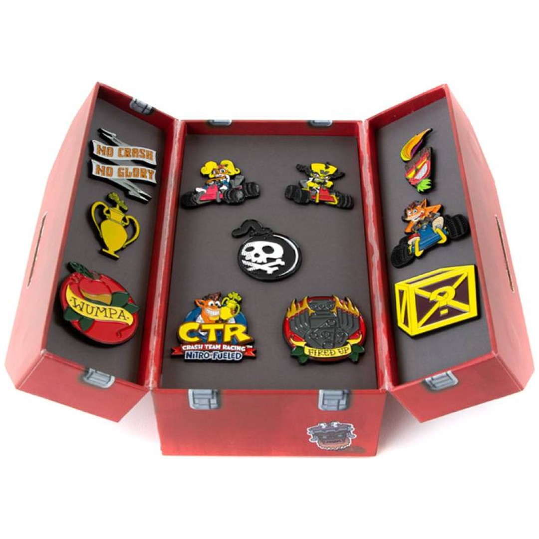 Official Crash Team Racing Nitro-Fueled Toolbox Pin Set