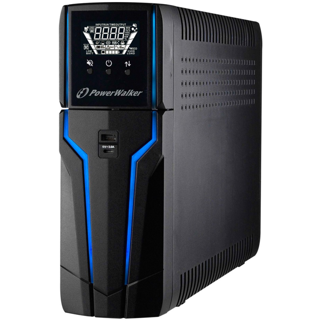 POWERWALKER VI 1500 GXB HID Line-interactive 1500VA 900W RGB UPS gaming