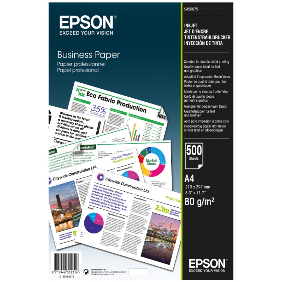 Papir A-4/500list- 80gr/m2 Epson Business (C13S450075)