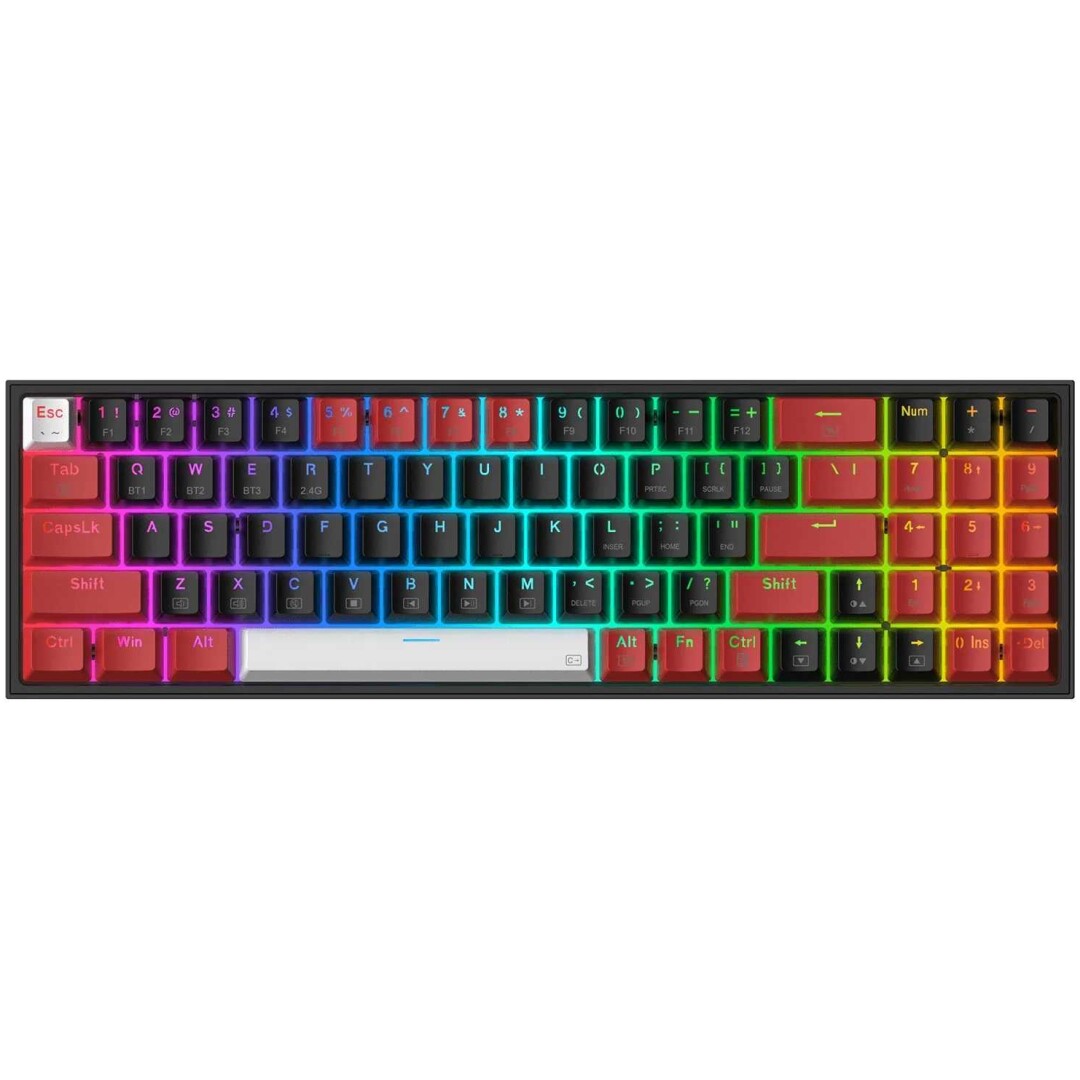 REDRAGON POLLUX K628RGB PRO ŽIČNA/BREZŽIČNA/BT MEHANSKA TIPKOVNICA