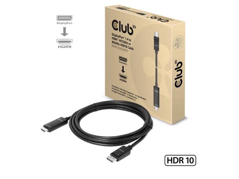 Kabel DisplayPort v HDMI Club 3D CAC-1087