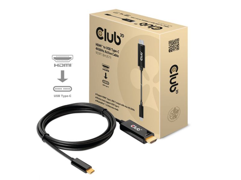 Kabel HDMI v USB-C Club 3D CAC-1334