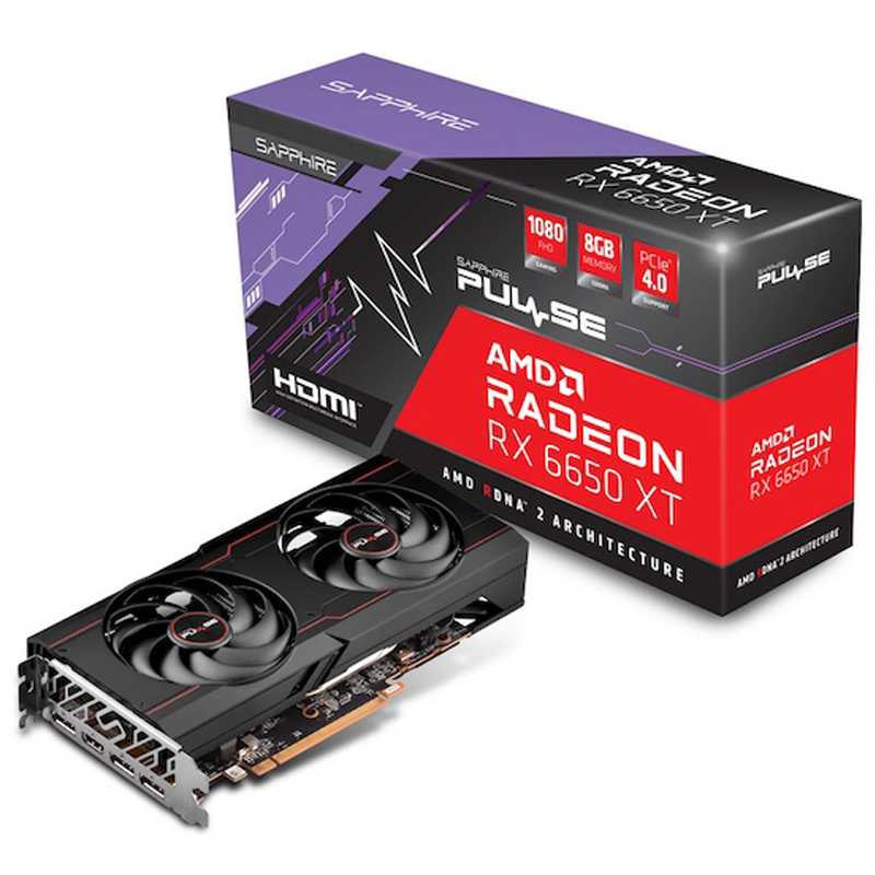 SAPPHIRE PULSE AMD Radeon RX 6650 XT 8GB RDNA2 gaming grafična kartica
