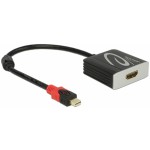 Adapter DisplayPort mini (m) => HDMI (ž) aktivni 4K 60Hz Delock