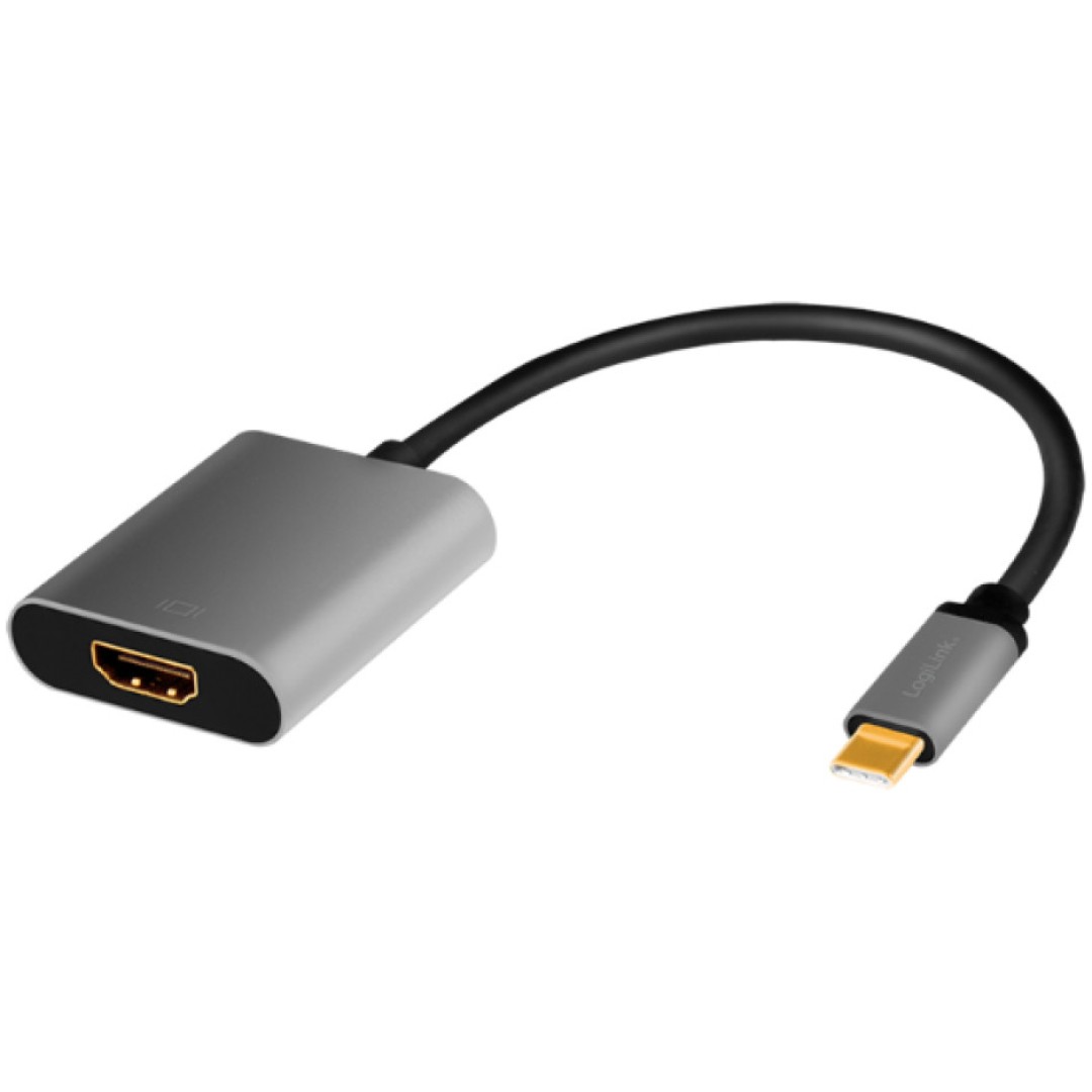 Adapter USB-C => HDMI 2.0 4K 15cm 60Hz Logilink (CUA0103)
