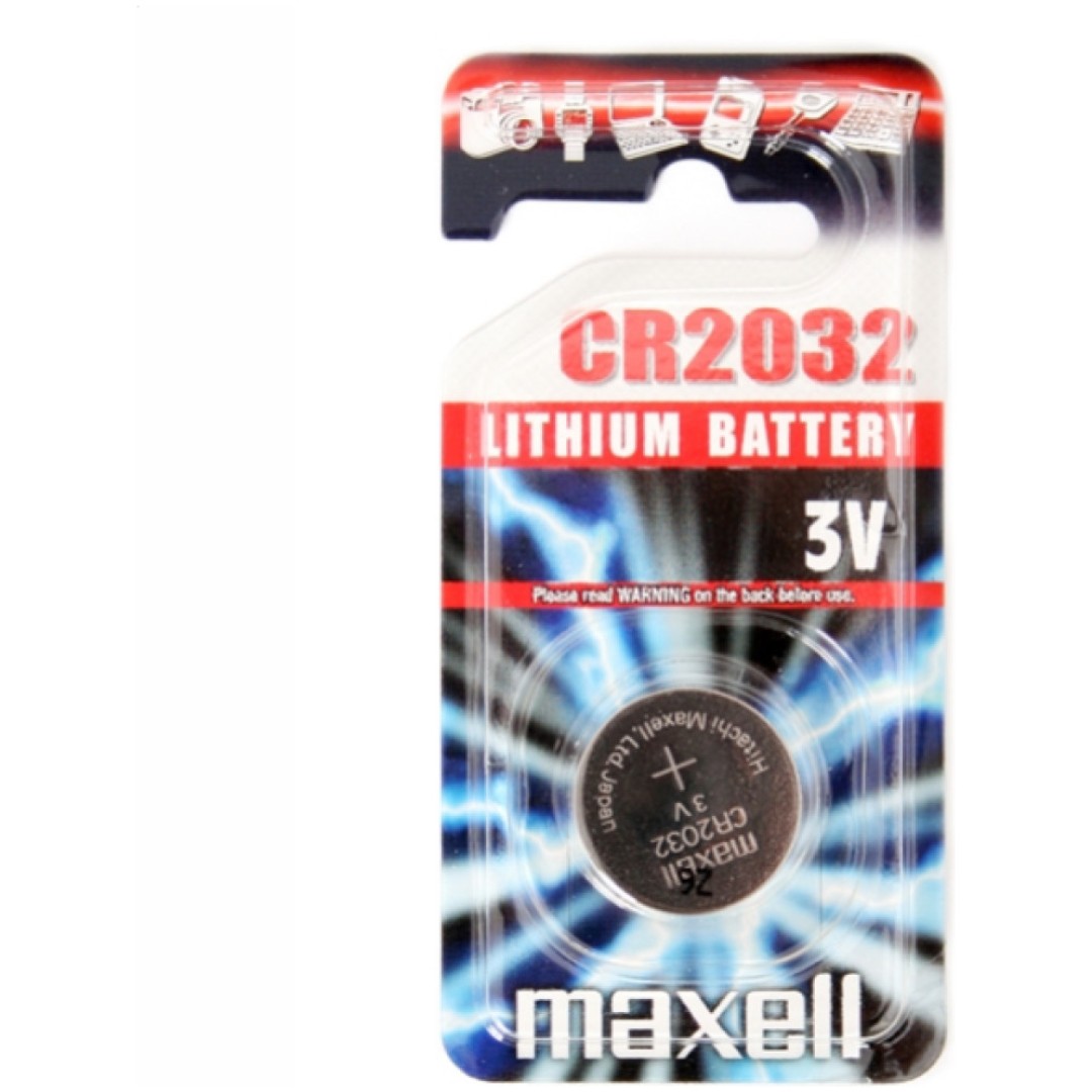Baterija Litium CR2032 3V Maxell 1 kos (CR2032)