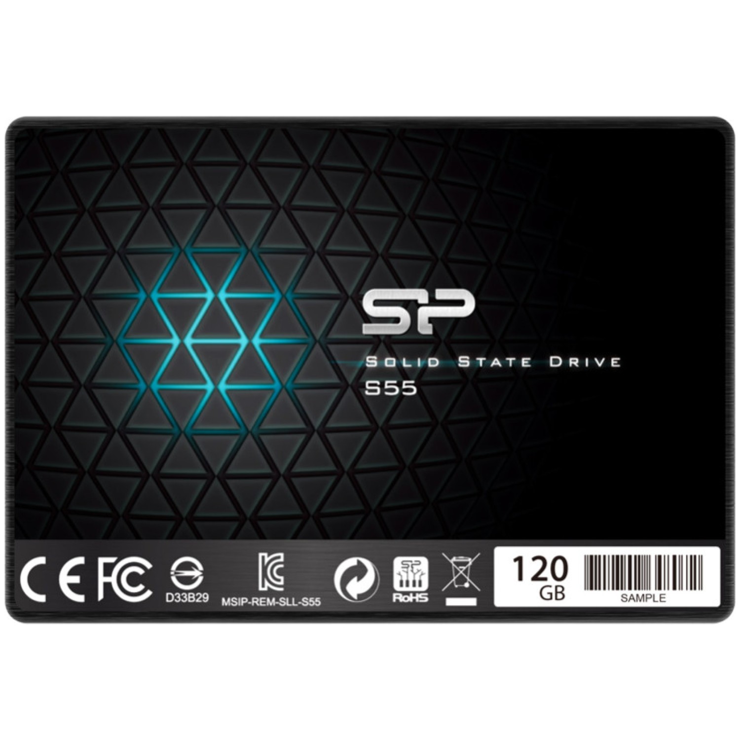 5") 120GB SATA3 Silicon Power SSD S55 556/420 MB/s NCQ ECC