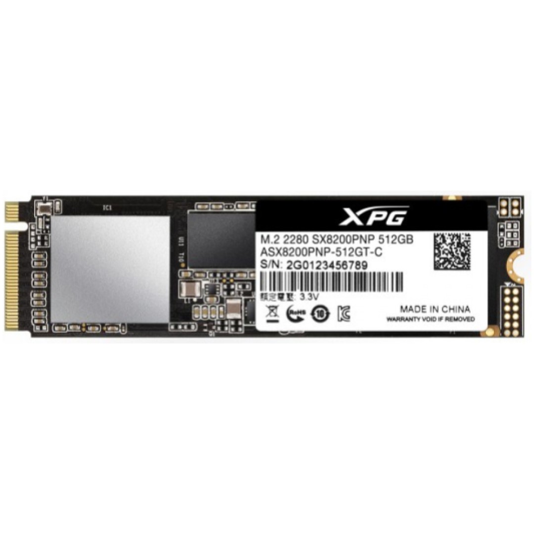 Disk SSD M.2 NVMe PCIe 3.0 512GB Adata SX8200PNP 3D TLC 2280 3500/2300MB/ (ASX8200PNP-512GT-C)