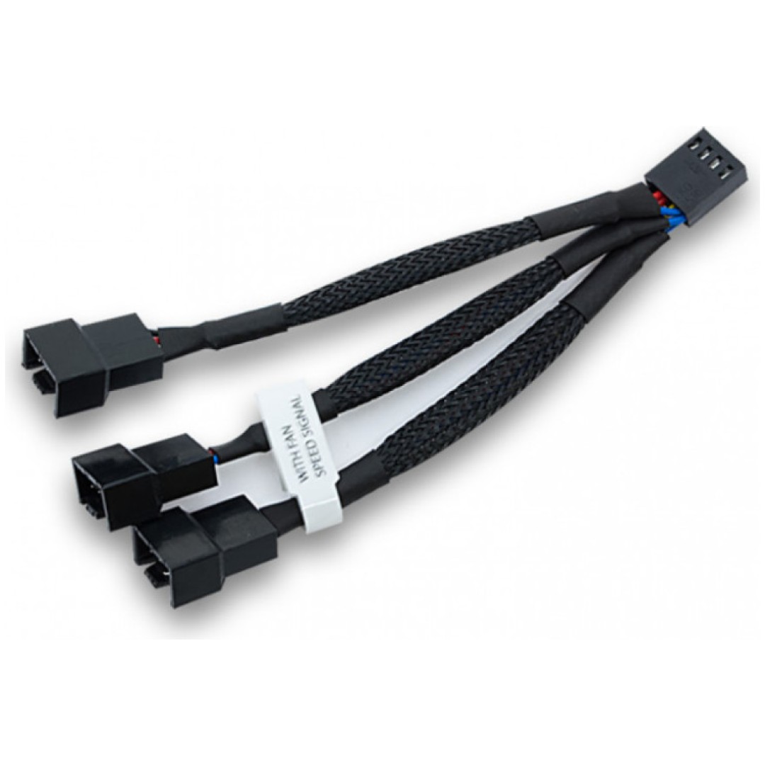Fan Splitter EK Water Blocks EK-Cable Y-kabel 3x 4-Pin-PWM 10 cm