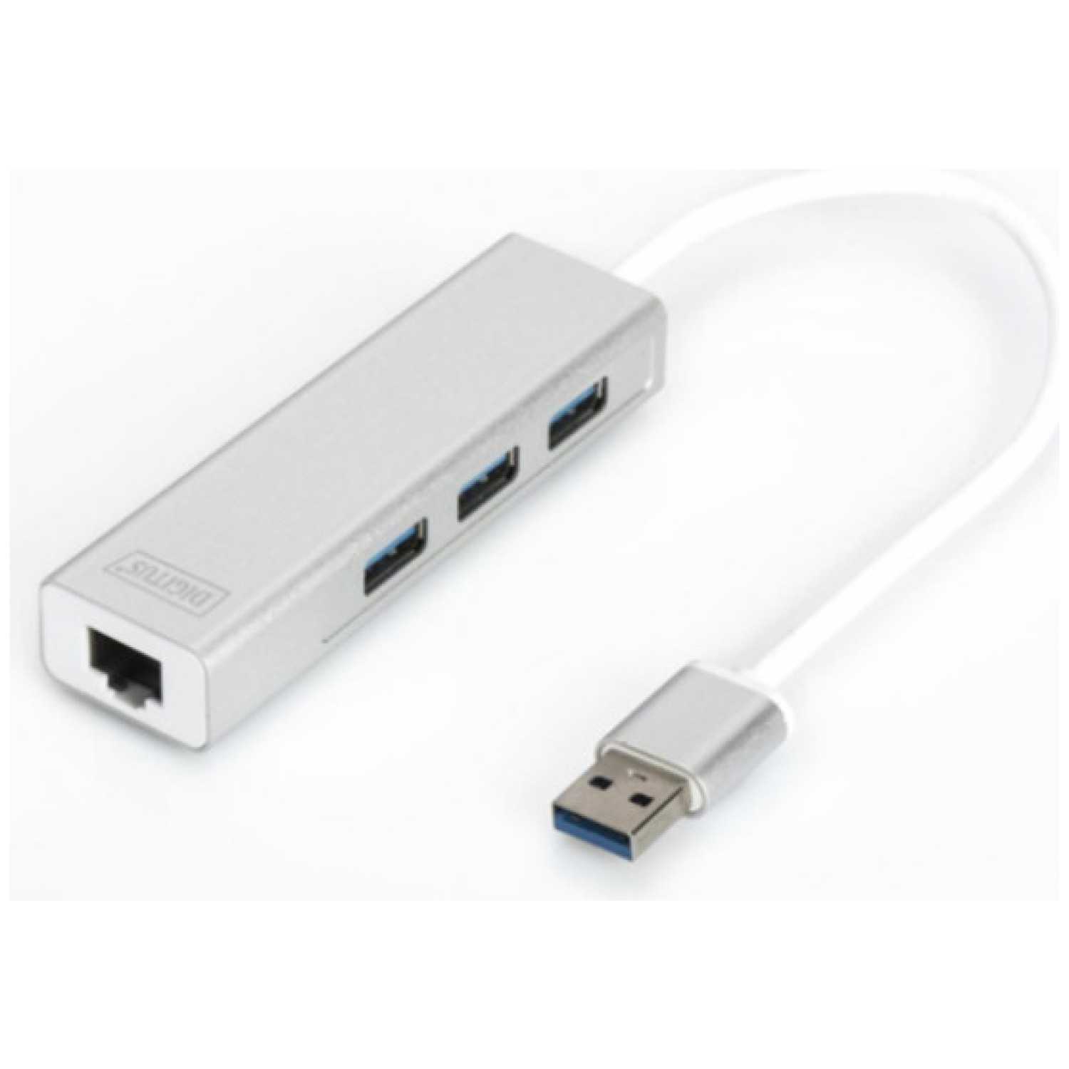 HUB USB 3.0 3portni Digitus z 100/1000 Ethernet mrežnim priključkom