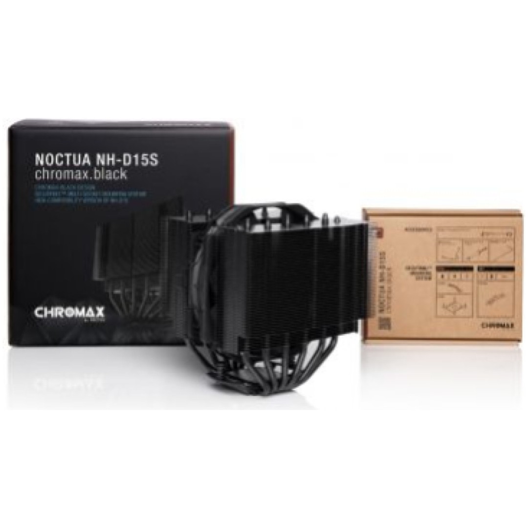 Hladilnik   Intel/AMD Noctua NH-D15S chromax.black 19.2 - 24.6 dB(A) (NH-D15S CH.BK)
