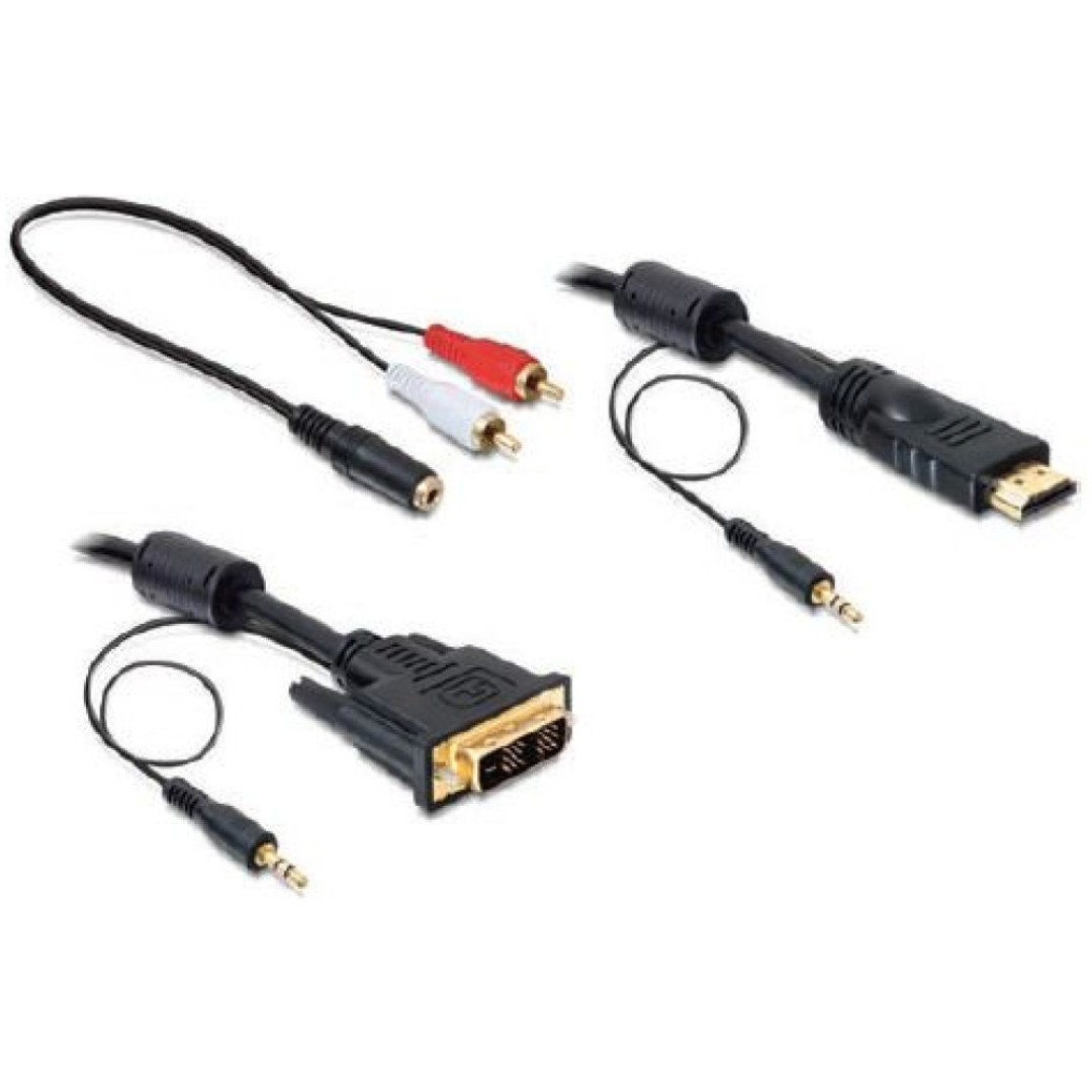 KABEL HDMI/DVI Digital (18+1) + Audio kabel M 3m - Delock