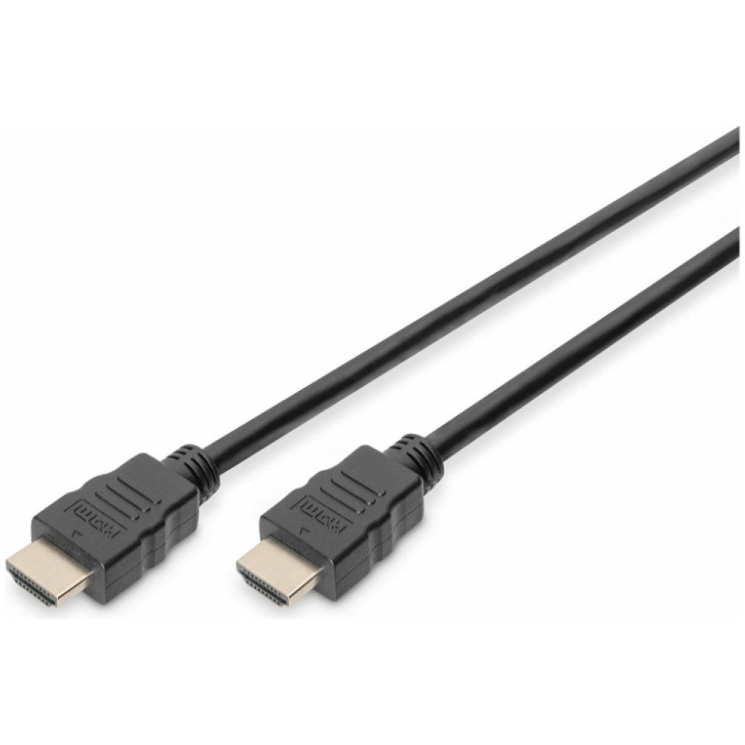 Kabel HDMI(m) => HDMI (m) 2.0m Digitus z mrežno povezavo črn High Speed Ultra HD 4K
