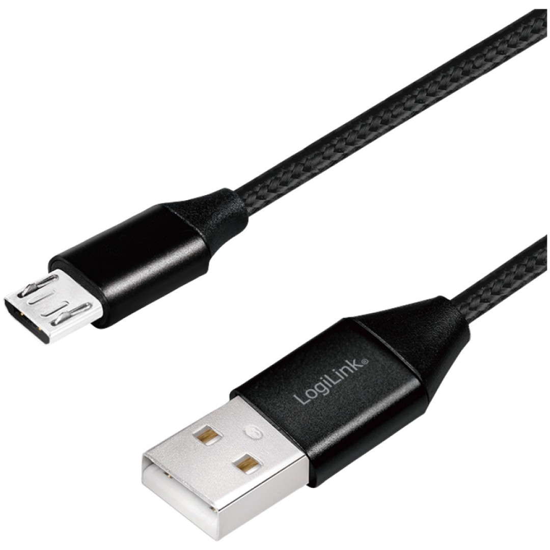 Kabel USB A => B micro tekstil ovoj 0