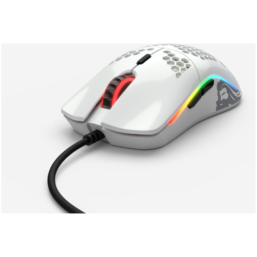 Miš Glorious PC Gaming Race Model O- RGB Glossy bela (GOM-GWHITE)