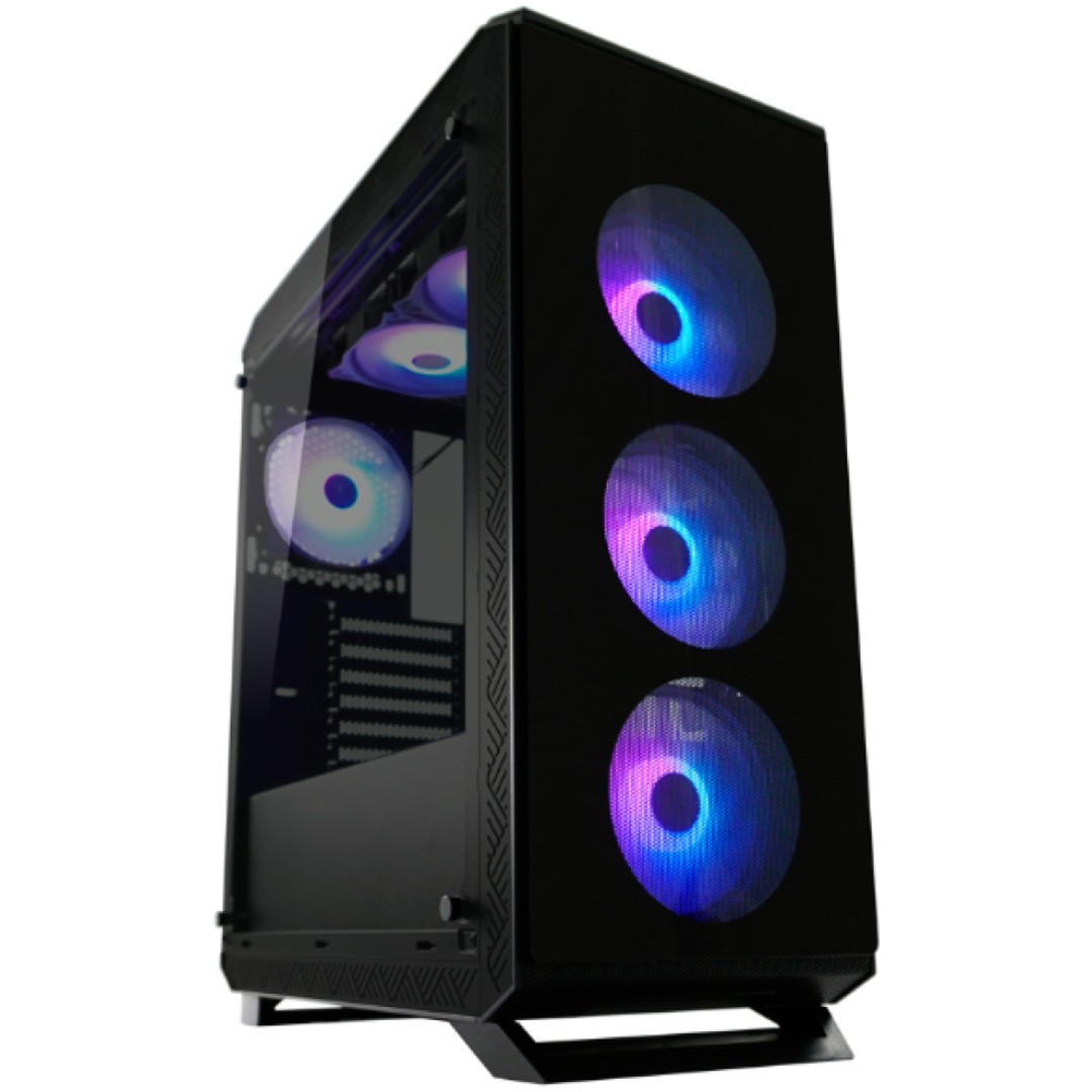 Ohišje LC Power Gaming 801B SeraX MidiATX - črna RGB