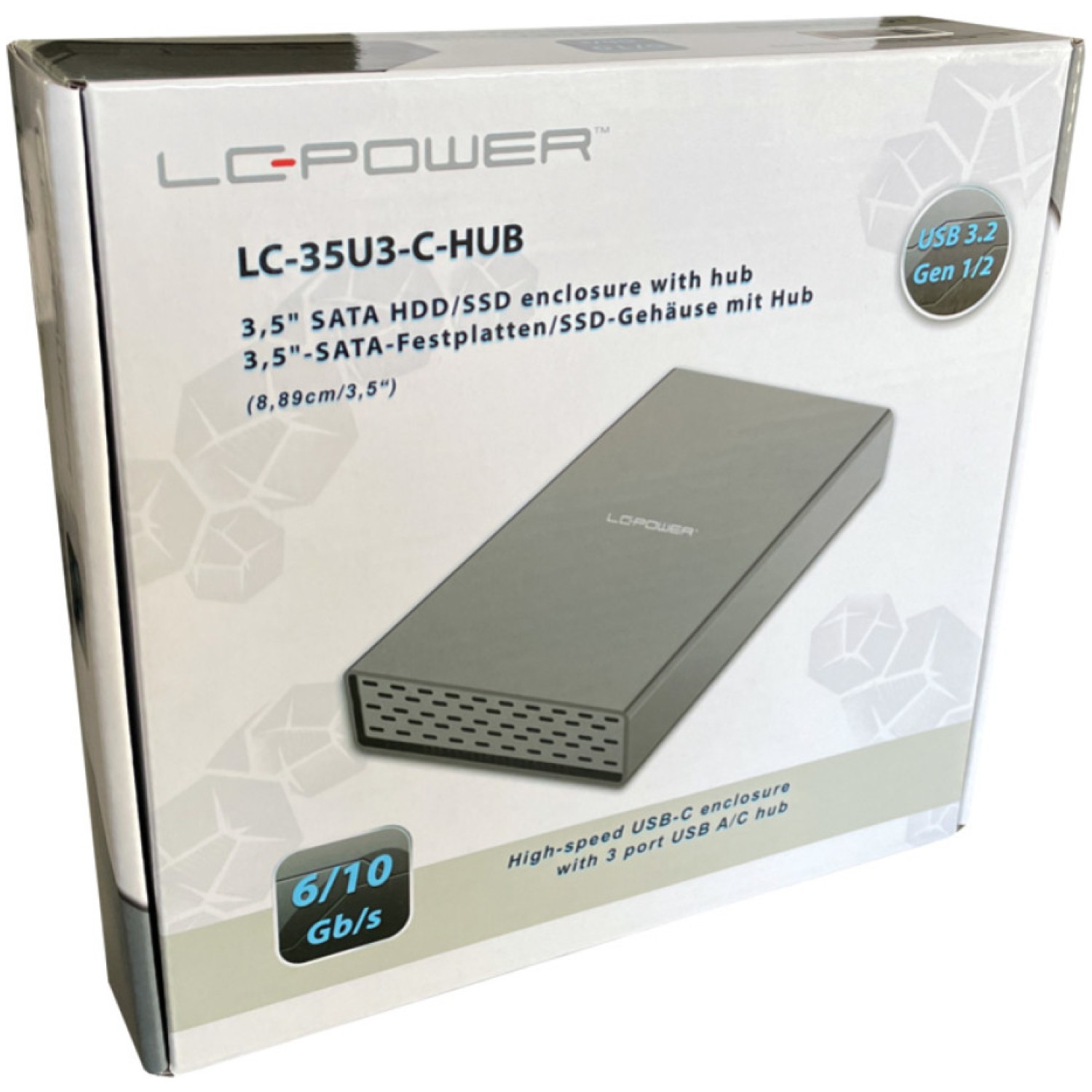 5 USB 3.2 Gen 2x1 LC Power LC-35U3-C-HUB