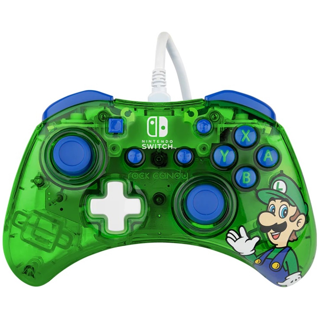 PDP NINTENDO SWITCH WIRED CONTROLLER ROCK CANDY MINI - LUIGI