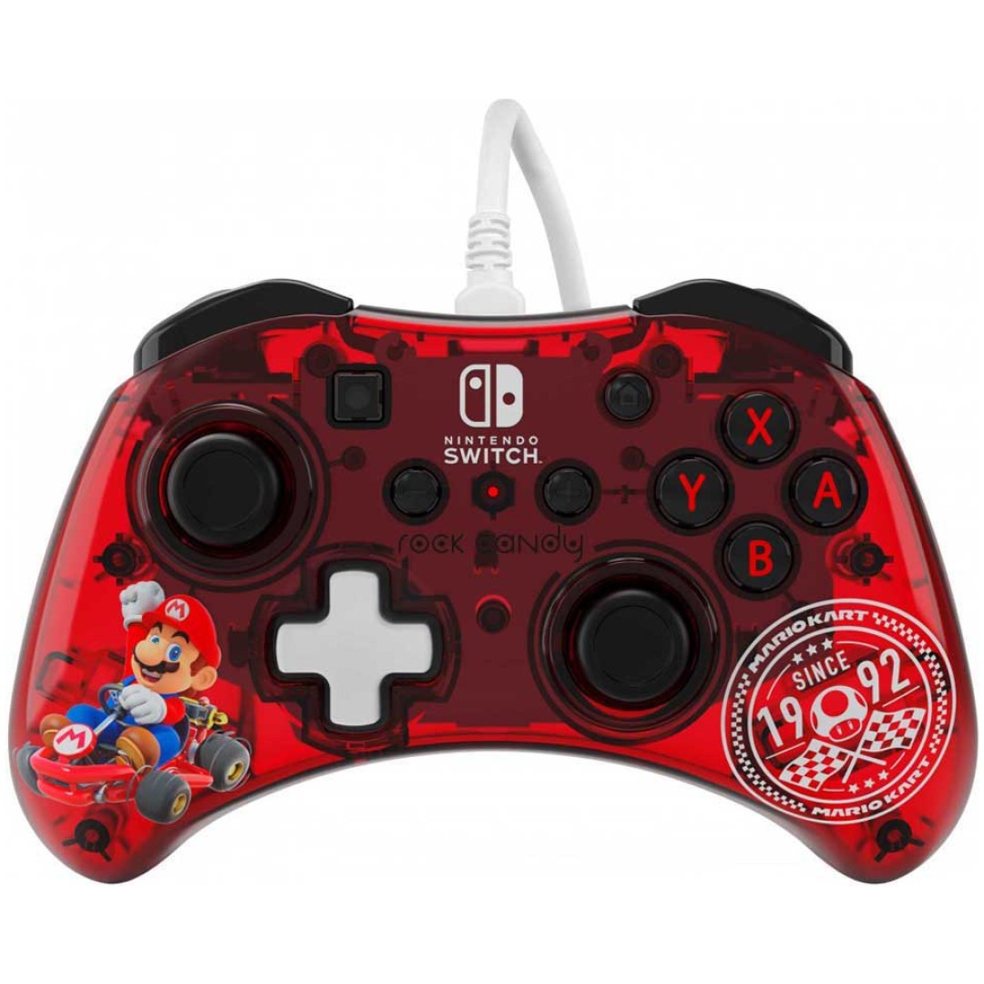 PDP NINTENDO SWITCH WIRED CONTROLLER ROCK CANDY MINI - MARIO KART