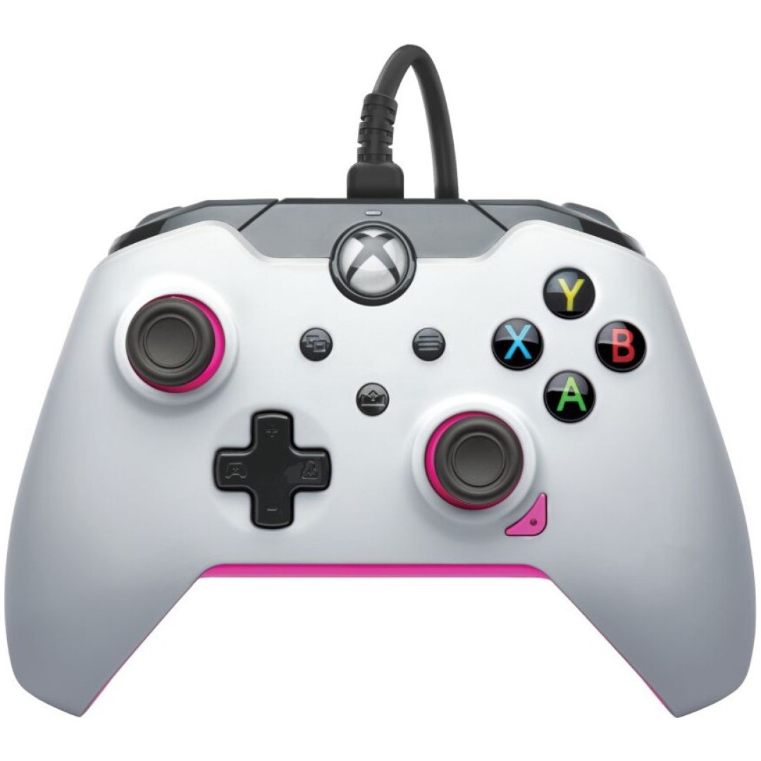 PDP XBOX WIRED CONTROLLER WHITE - FUSE (PINK)