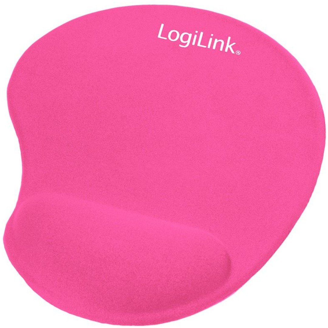 Podloga za miško z gelom ergonomska LogiLink MousePad roza (ID0027P)