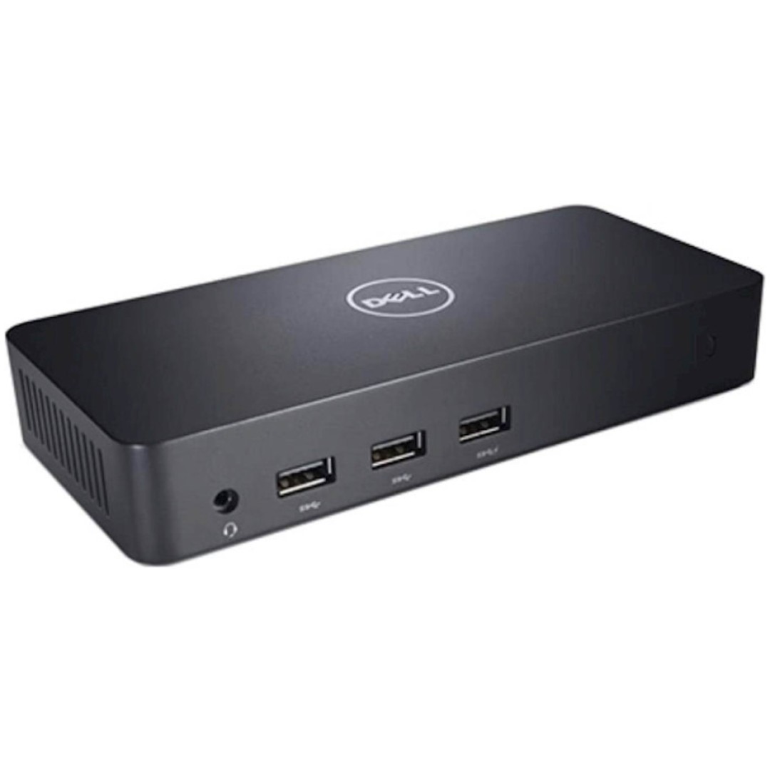 Priklopna postaja USB-A => Dell D3100 3x USB 3.0 tip A 2x USB 2.0 tip A 2x HDMI 1x DisplayPort RJ45